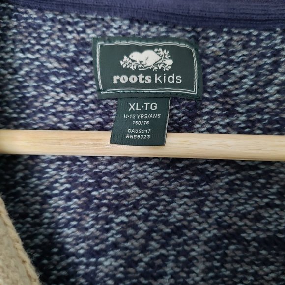 Roots Kids XL blue sock monkey sweater - Picture 2 of 4